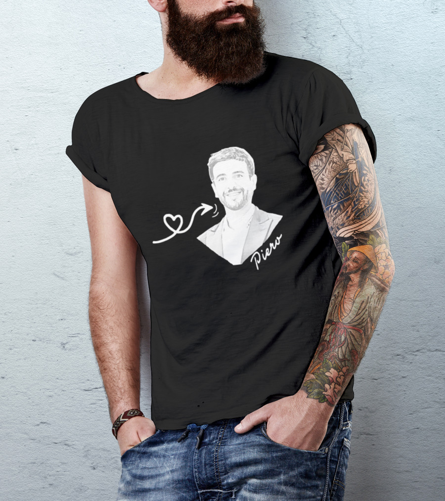 Piero Barone Il Volo Love Heart Men's Fashion Red T-Shirt