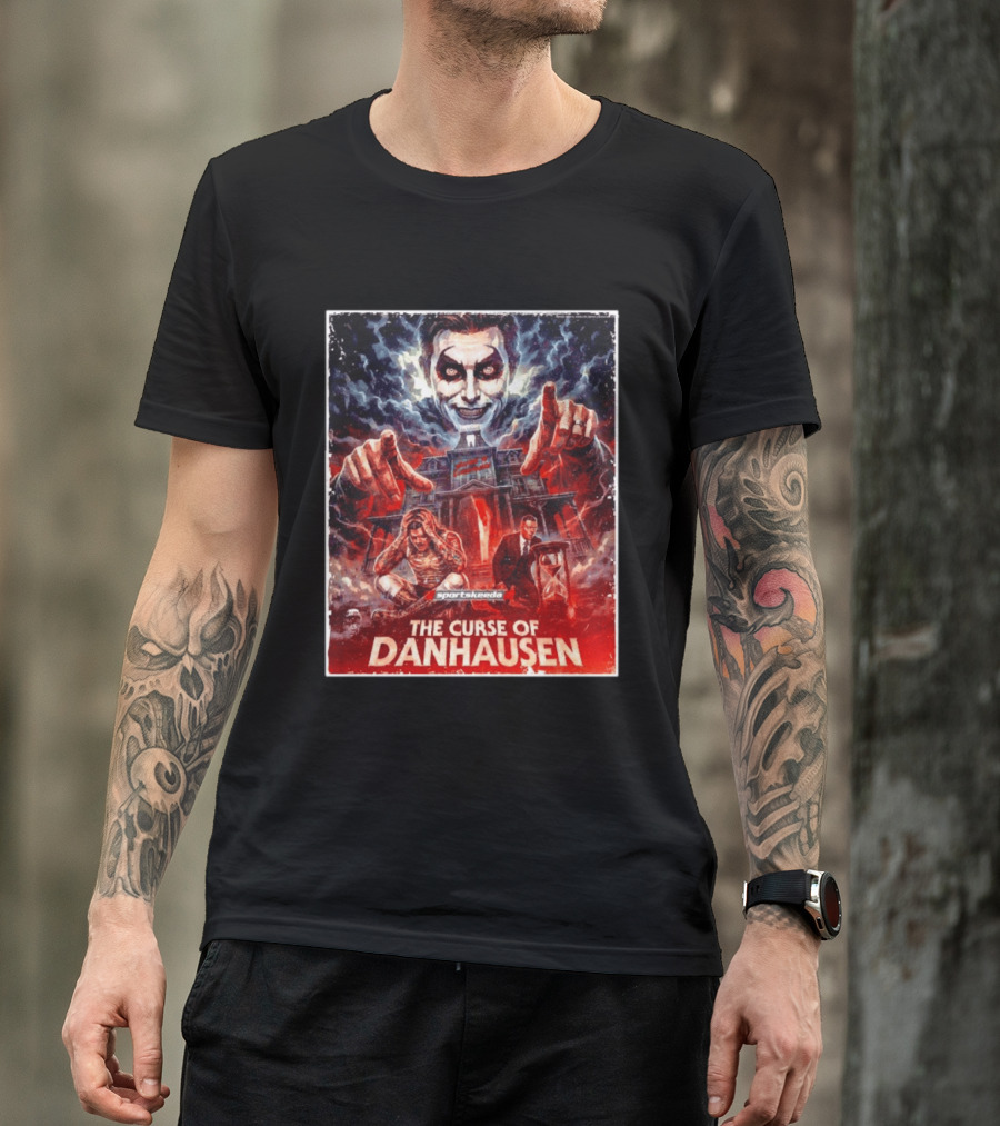 The Curse Of Danhausen Sportskeeda WWE Men For Sale Ships Free T-Shirt