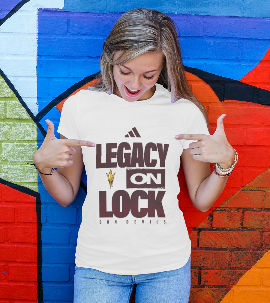 Arizona State Sun Devils Legacy On Lock March Madness 2026 T-Shirt