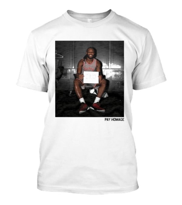 Buckeye Jersey Bruce Thornton 110 Pay Homage Locker Room T-Shirt