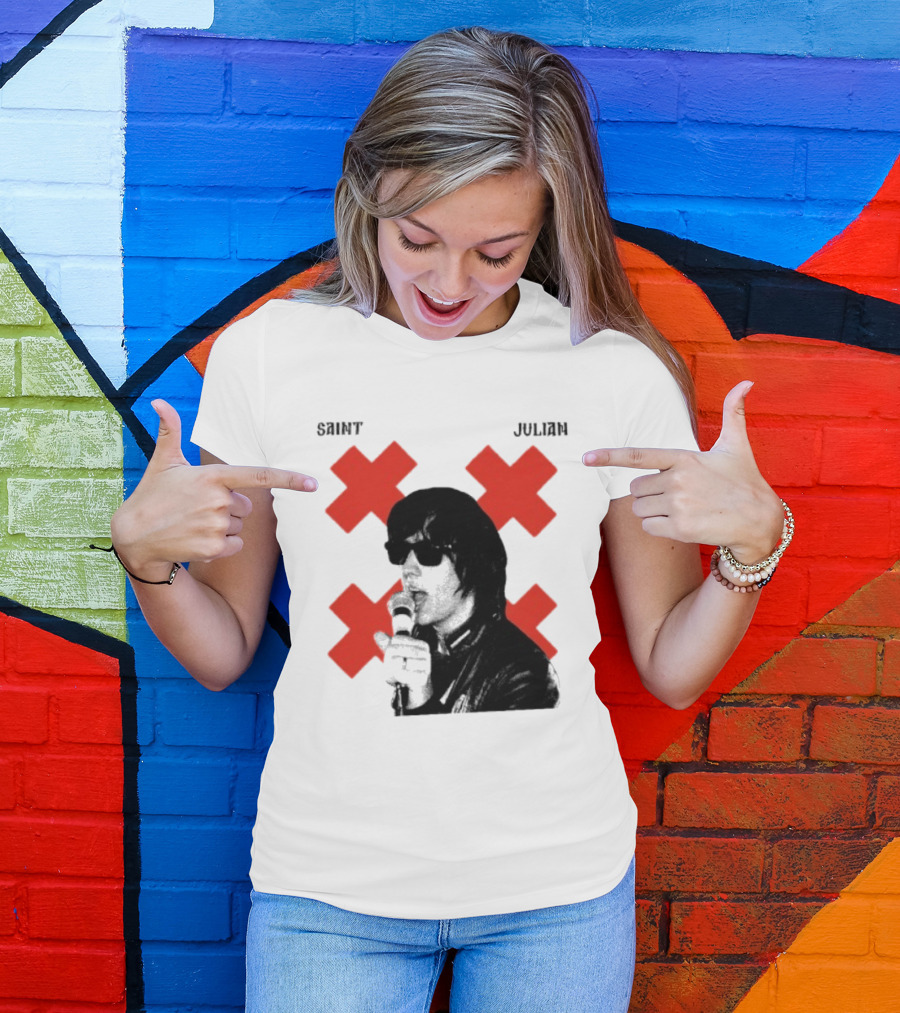 Saint Julian Ccasablancas Red X T-Shirt