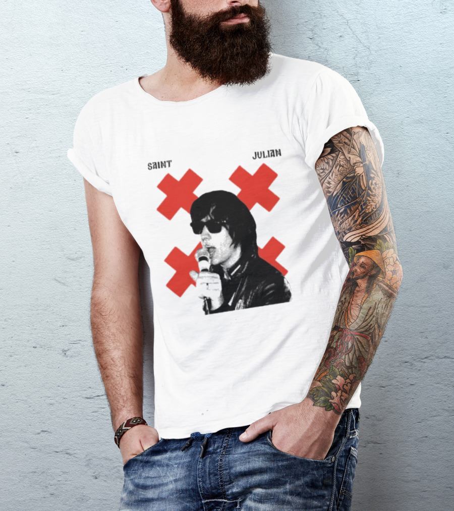 Saint Julian Ccasablancas Red X T-Shirt