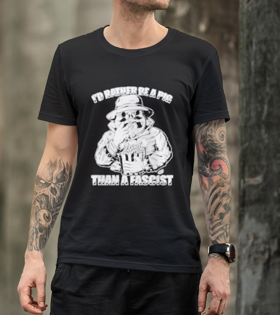 I'd Rather Be A Pig Than A Fascist Olafh Ace Porco Rosso Miyazaki T-Shirt