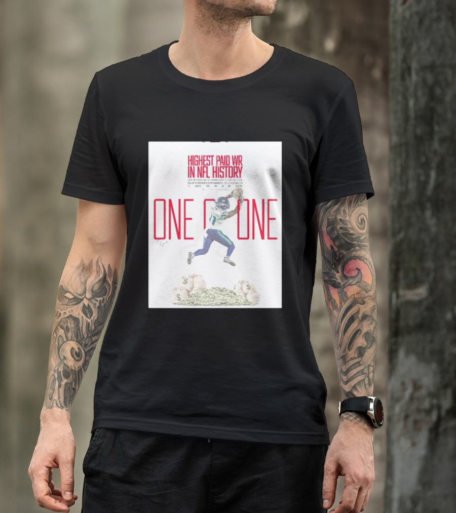 Jaxon Smith Njigba Seattle Seahawks One Of One Highest Paid WR In NFL History T-Shirt