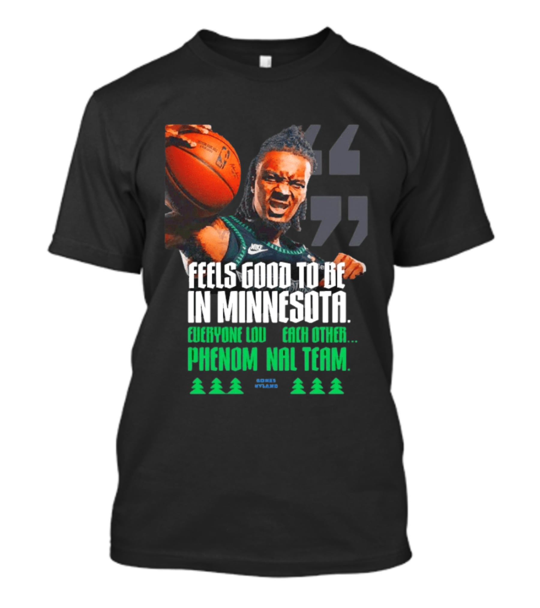 Bones Hyland Nike Basketball Minnesota Timberwolves Phenomenal Team T-Shirt