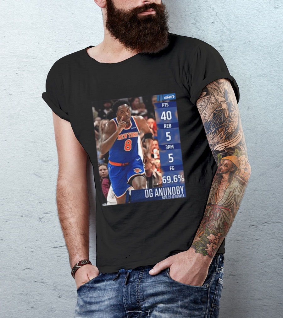 OG Anunoby 40 Points New York Performance Nov 25 Denver T-Shirt