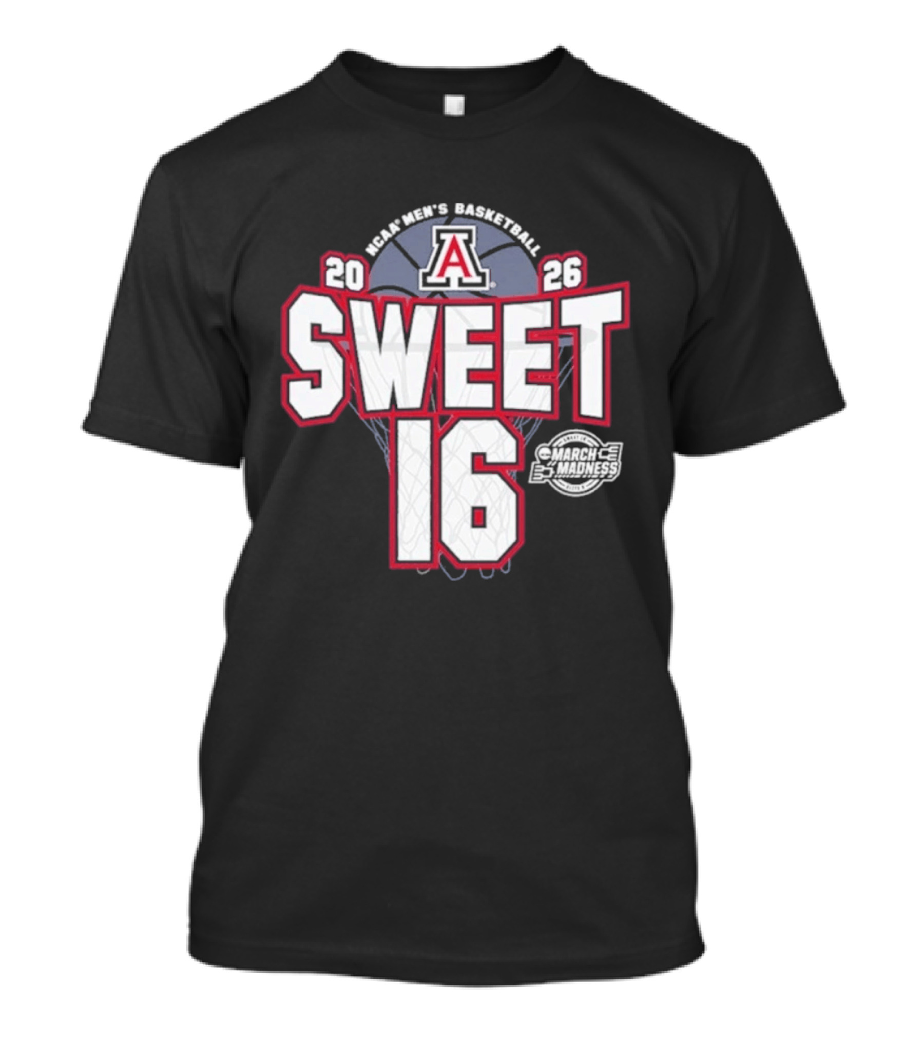 Arizona Wildcats 2026 Sweet 16 Men's Basketball Tournament March Madness T-Shirt