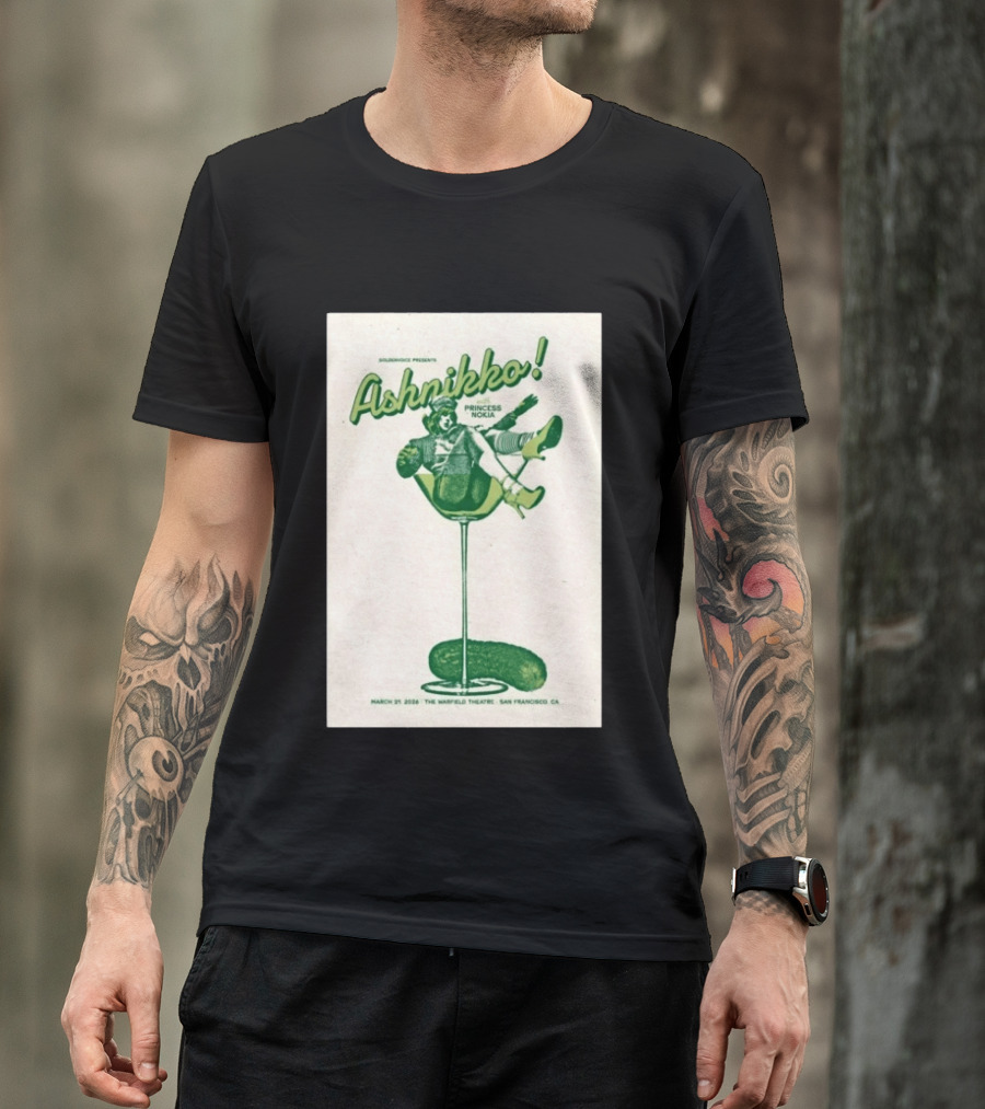 Ashnikko Princess Nokia The Warfield Theatre San Francisco March 21 2026 T-Shirt