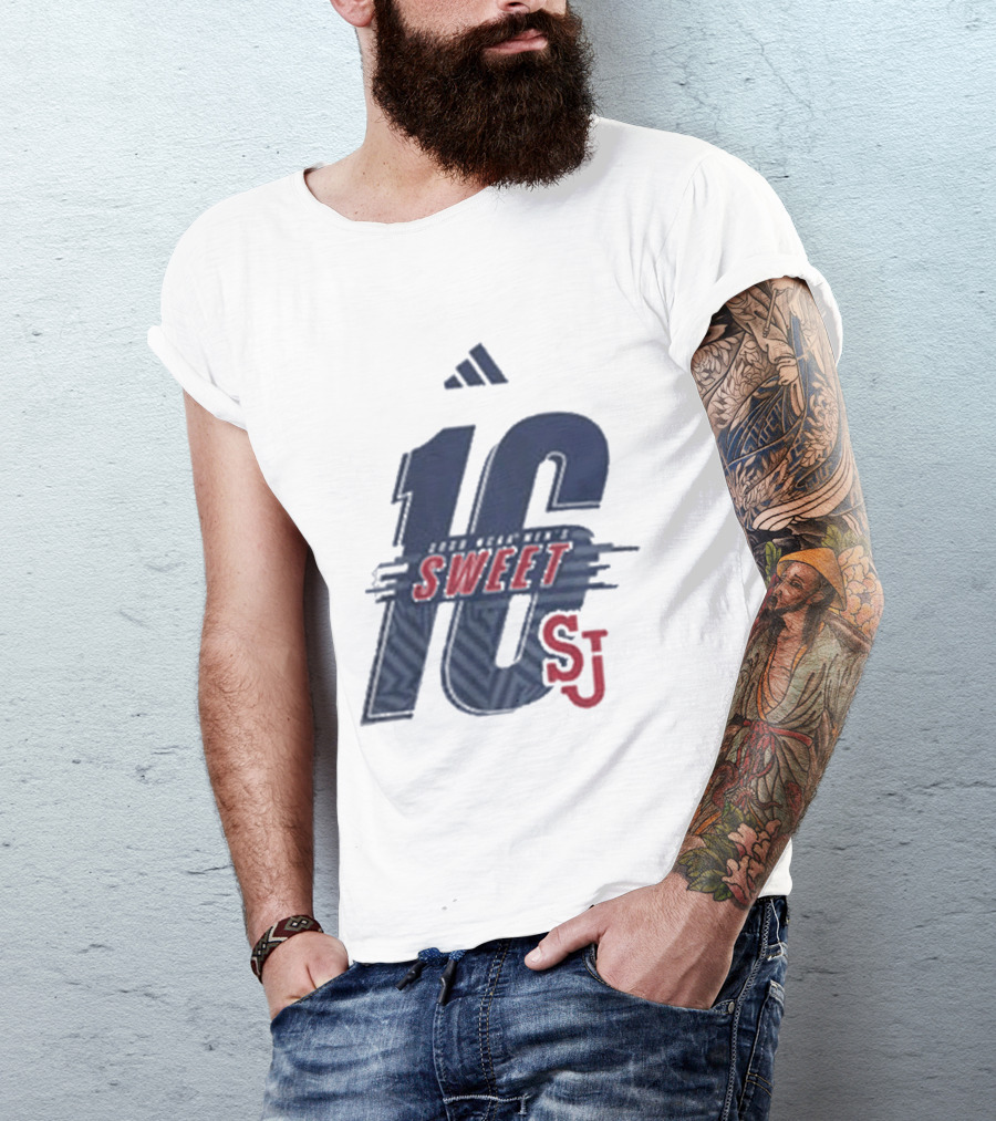 St. John's University Men's Basketball Sweet 16 SJ 2026 T-Shirt