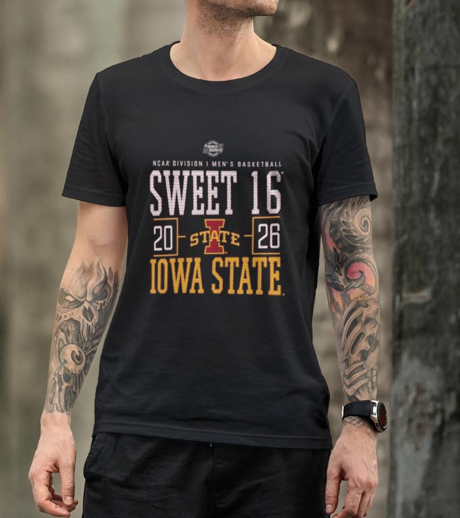 NCAA Division I Men's Basketball Sweet 16 2026 Iowa State T-Shirt
