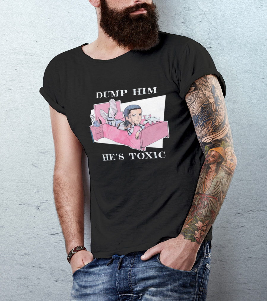 Dump Him He's Toxic Cartoon Kit Wilson WWE T-Shirt