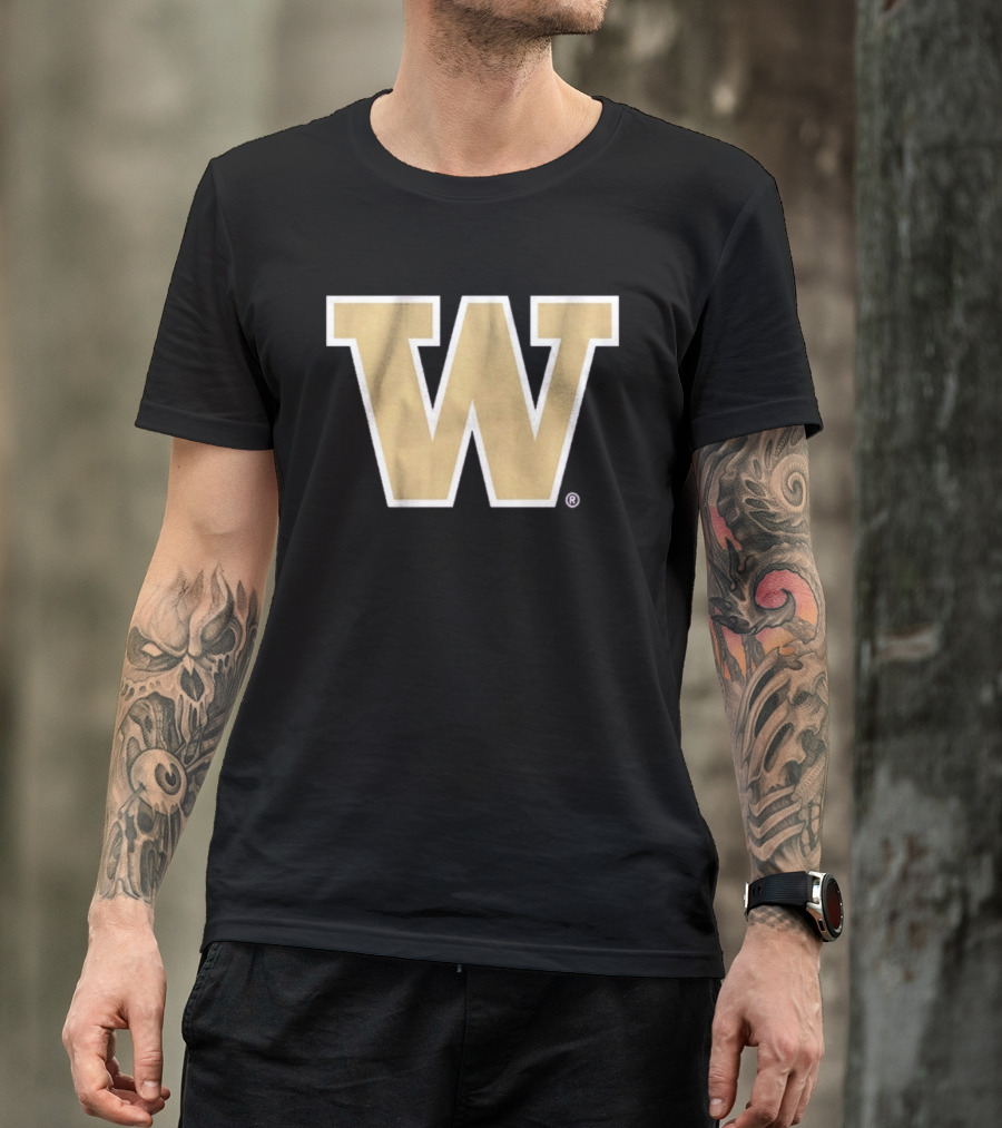 Washington Huskies Primary Gold W T-Shirt