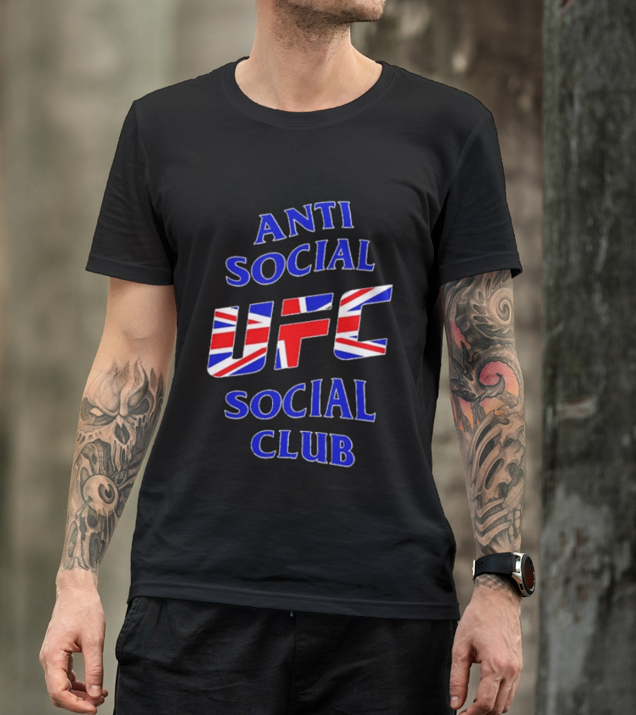 Anti Social Social Club UFC Union Jack Red T-Shirt