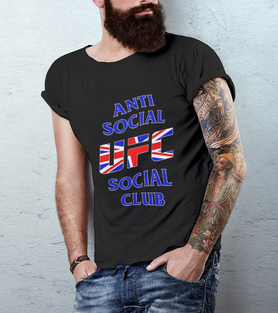 Anti Social Social Club UFC Union Jack Red T-Shirt