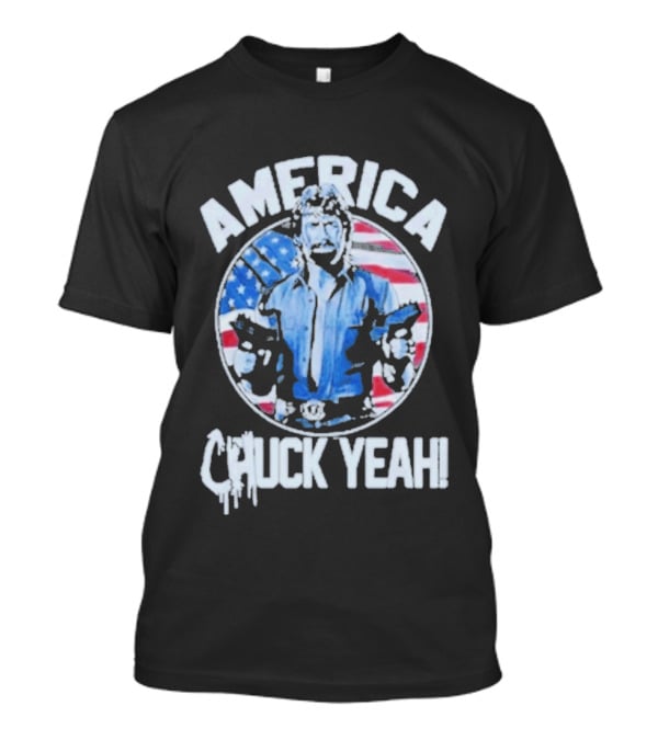 America Chuck Yeah Chuck Norris Patriotic Flag T-Shirt