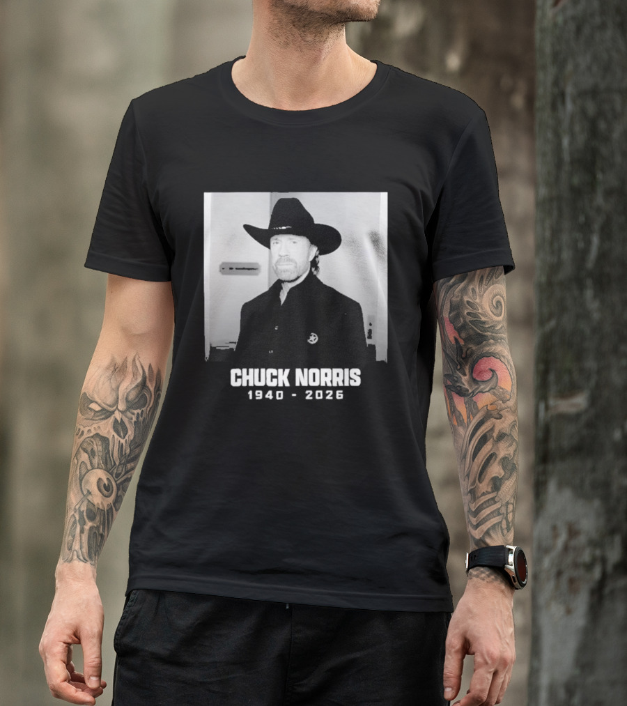 Chuck Norris Rest In Peace 2026 Cowboy Hat T-Shirt