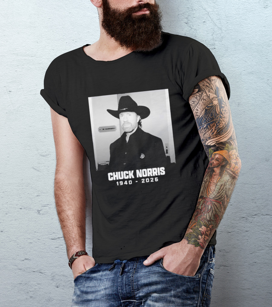 Chuck Norris Rest In Peace 2026 Cowboy Hat T-Shirt