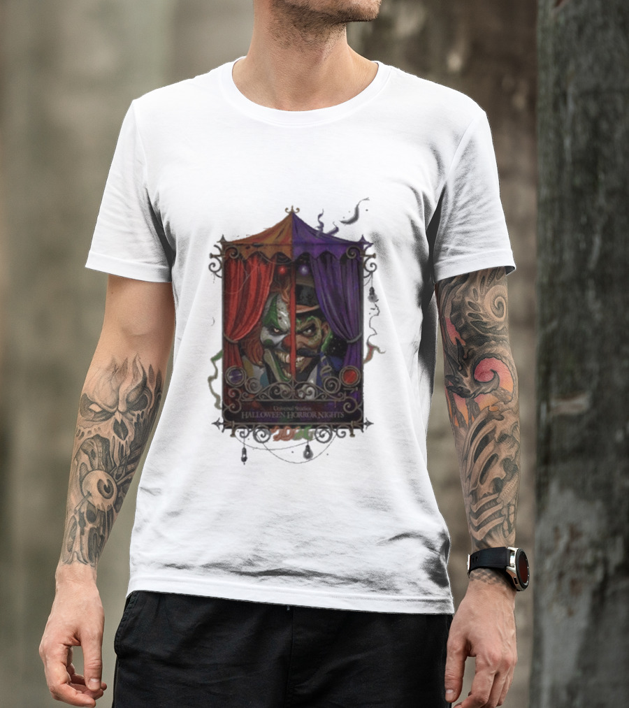 Universal Studios Halloween Horror Nights 2026 Dark Carnival Clown T-Shirt