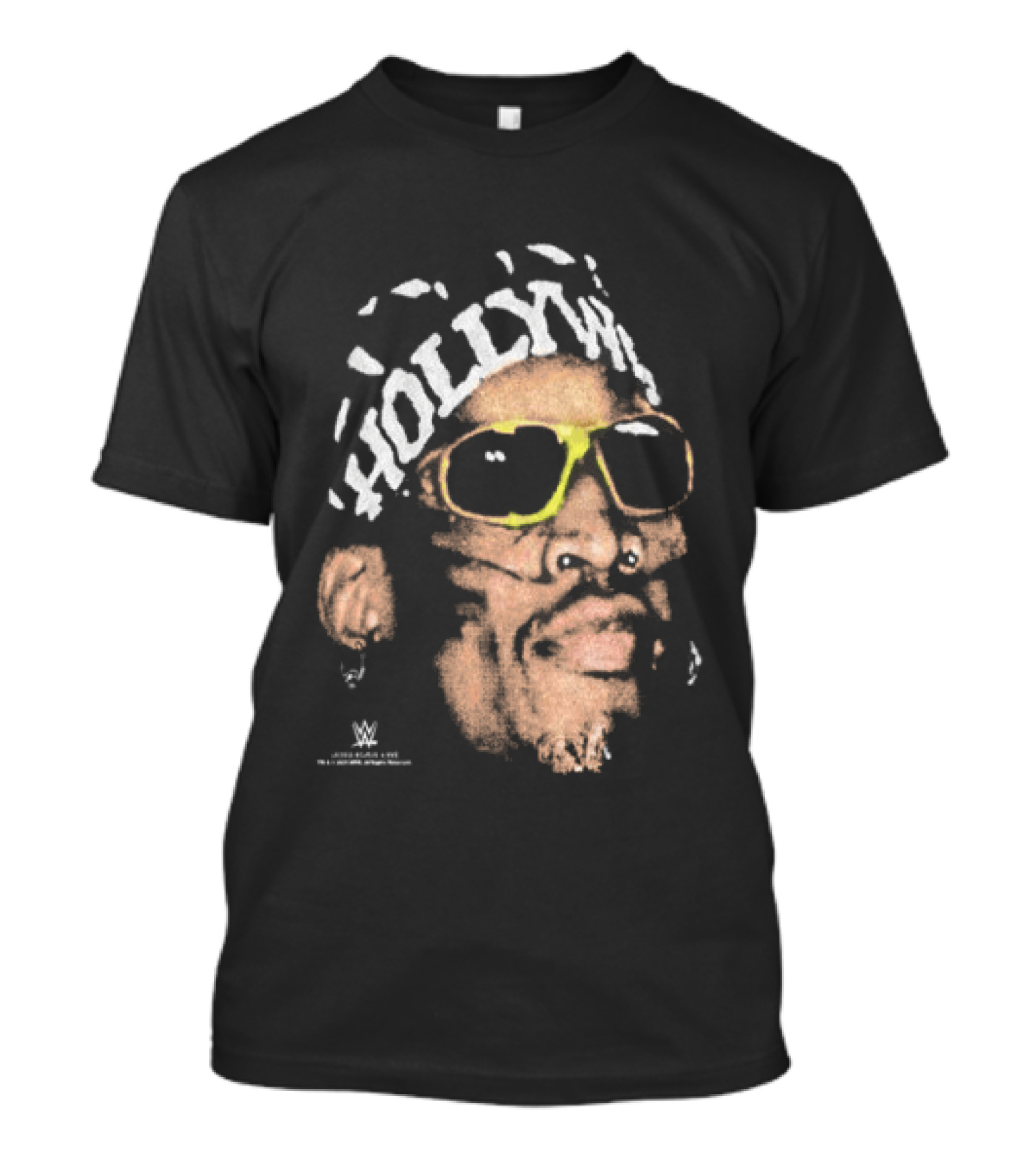 Dennis Rodman Hold My Own WWE Bandana Snow Wash T-Shirt