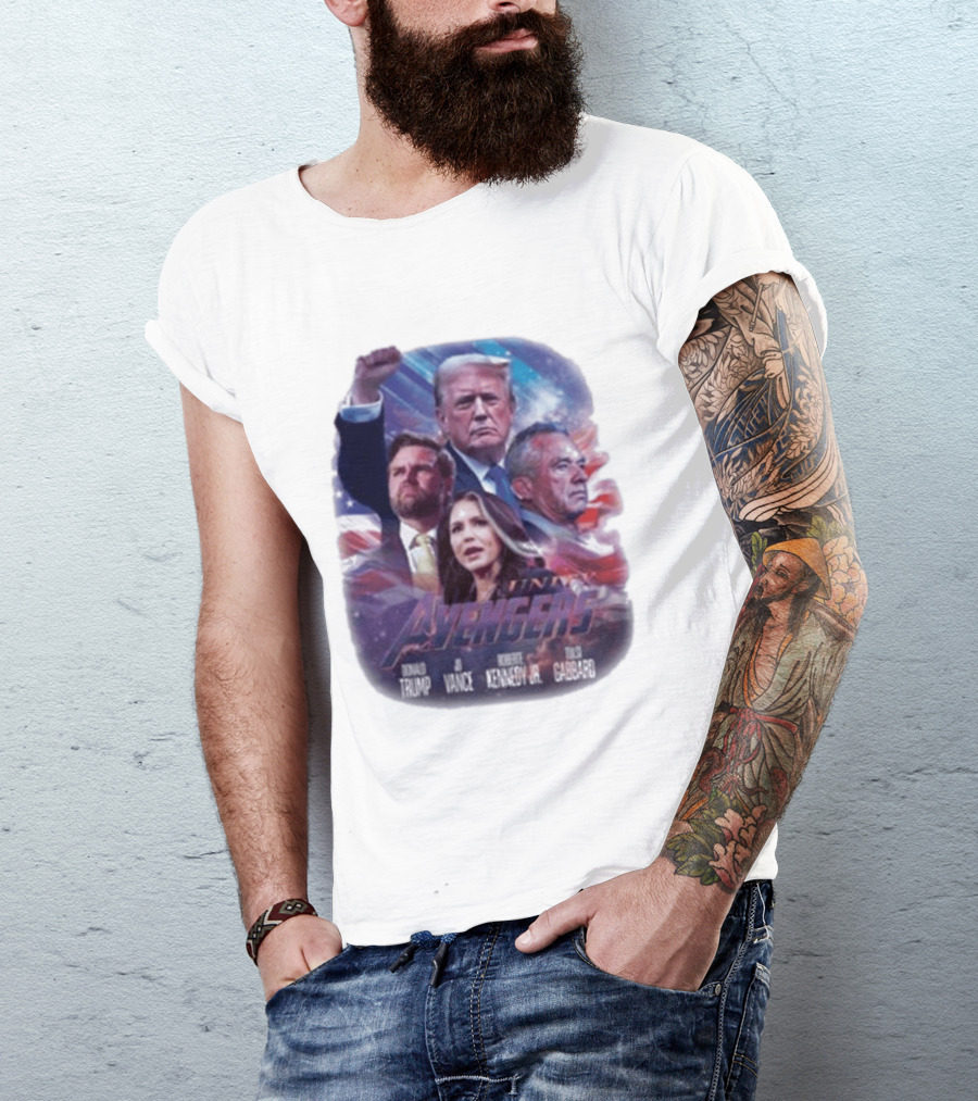 Unity Avengers Trump Vance Kennedy Jr Tulsi Gabbard T-Shirt