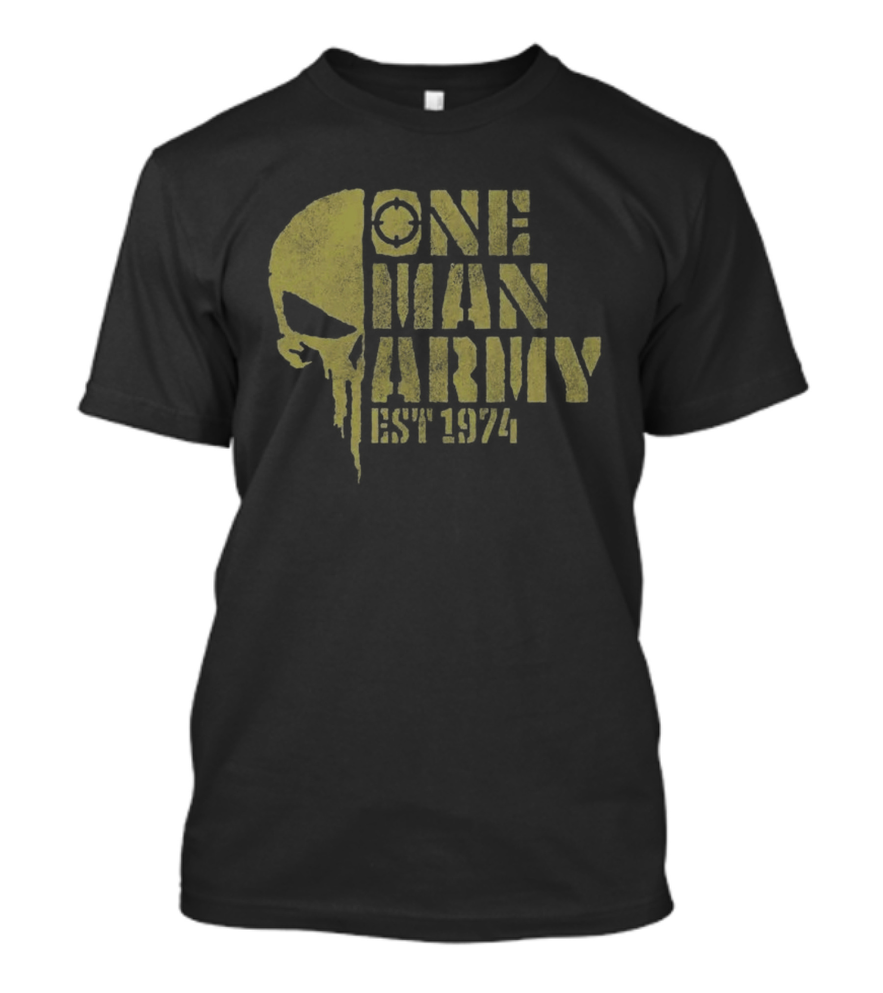 Marvel The Punisher One Man Army Est 1974 Skull T-Shirt