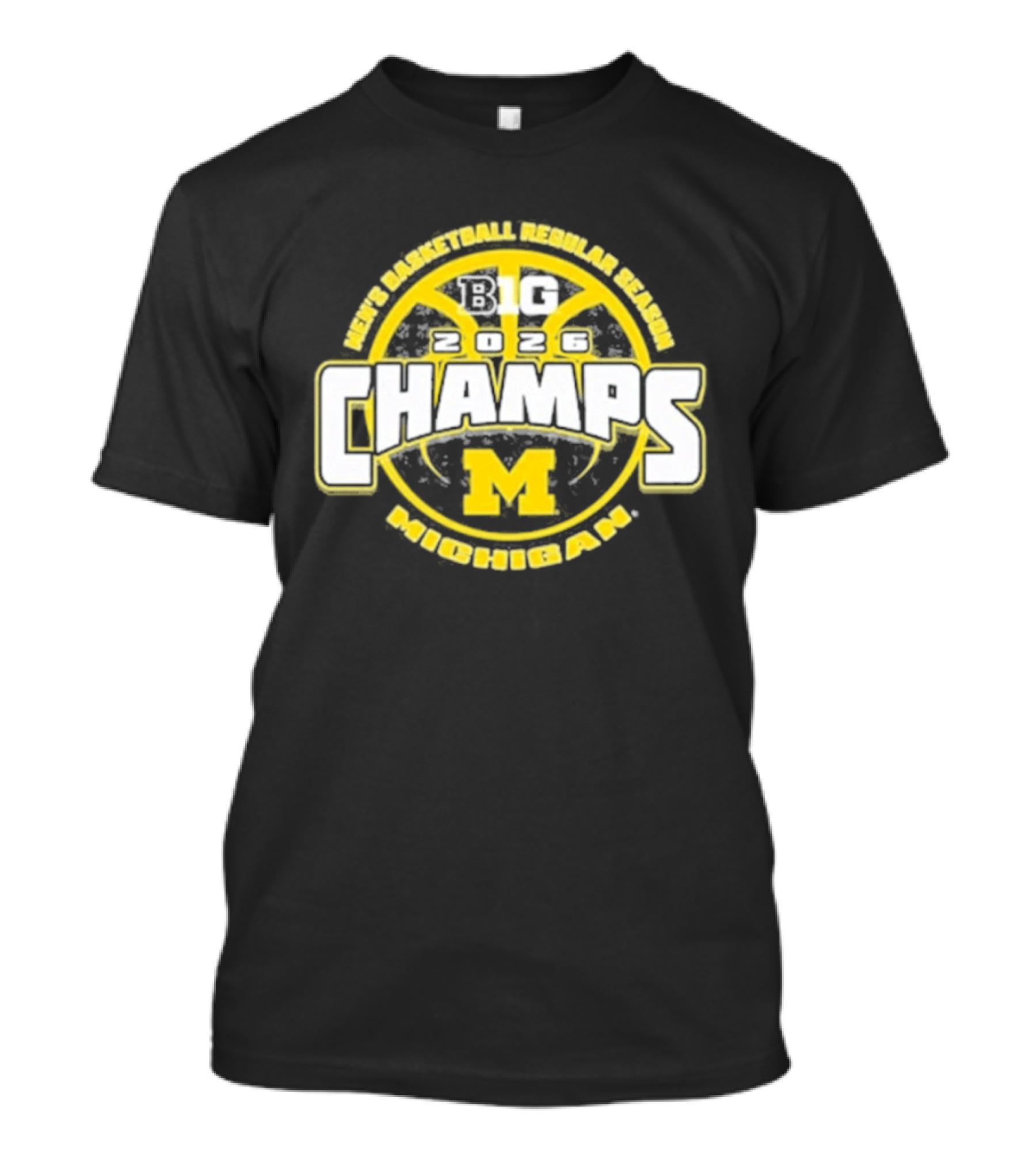 Men's Basketball Regular Season Big 2026 Champs Michigan M T-Shirt