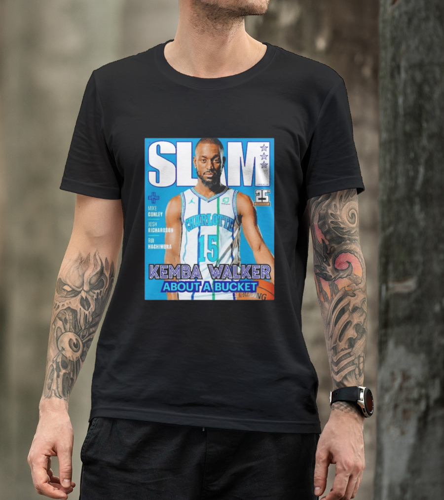 Slam Magazine Kemba Walker Charlotte Hornets About A Bucket Edition T-Shirt