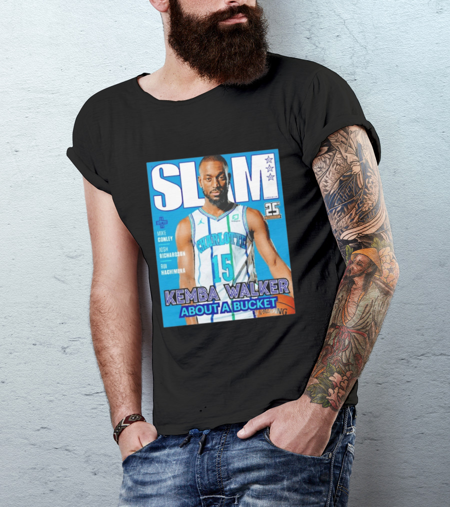 Slam Magazine Kemba Walker Charlotte Hornets About A Bucket Edition T-Shirt