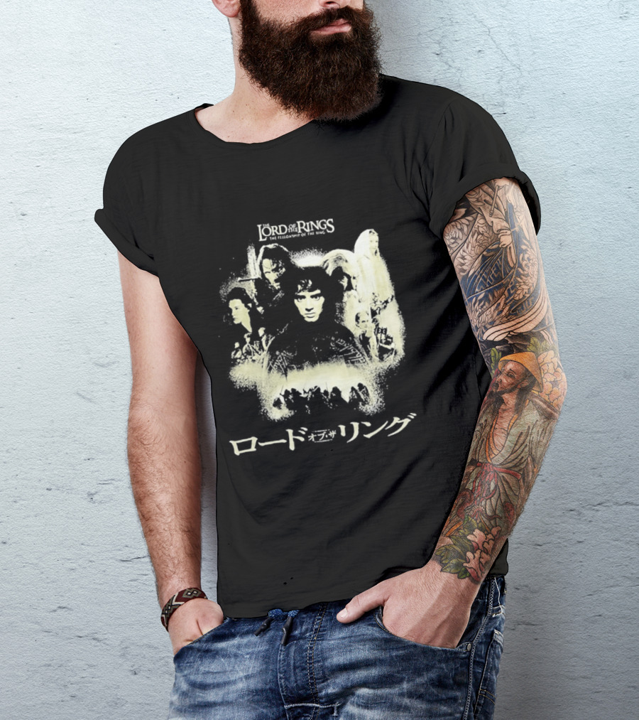 The Lord Of The Rings Fellowship Of The Ring Characters Japanese T-Shirt
