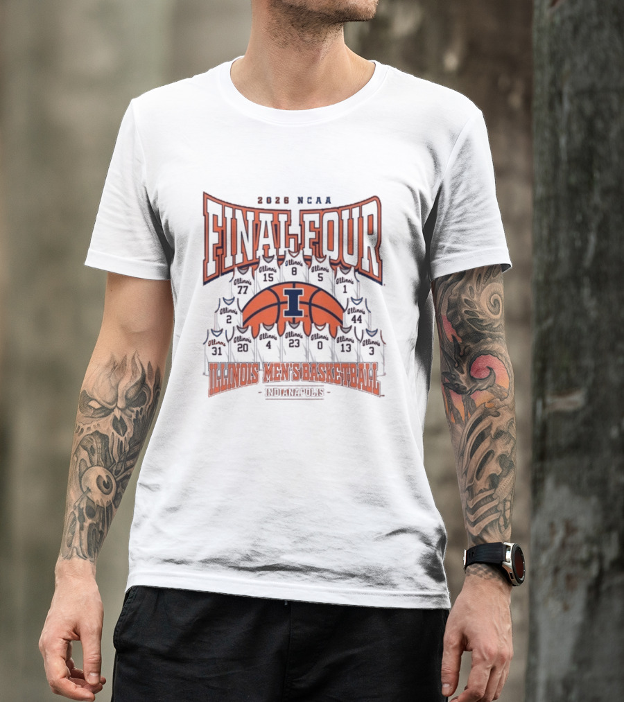 2026 NCAA Final Four Illinois Men's Basketball Indianapolis T-Shirt