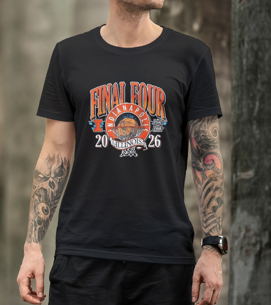 Indiana NCAA Final Four 2026 Illinois Fighting Illini Basketball T-Shirt