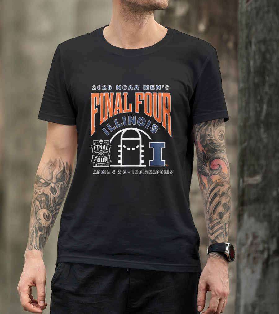 2026 NCAA Men's Final Four Illinois Basketball Indianapolis April 4 6 T-Shirt