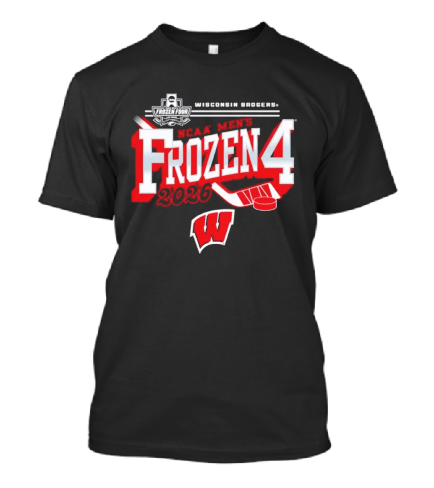 Wisconsin Badgers 2026 NCAA Men's Frozen Four Bound Hockey Tournament T-Shirt