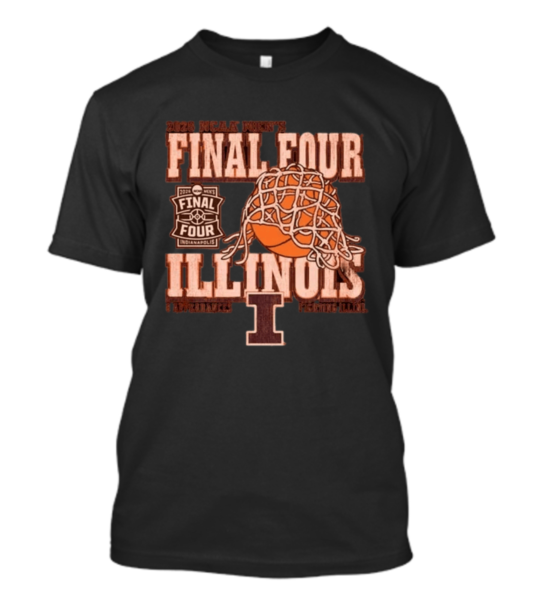 2026 NCAA Men's Final Four Illinois Basketball Indianapolis March Madness T-Shirt