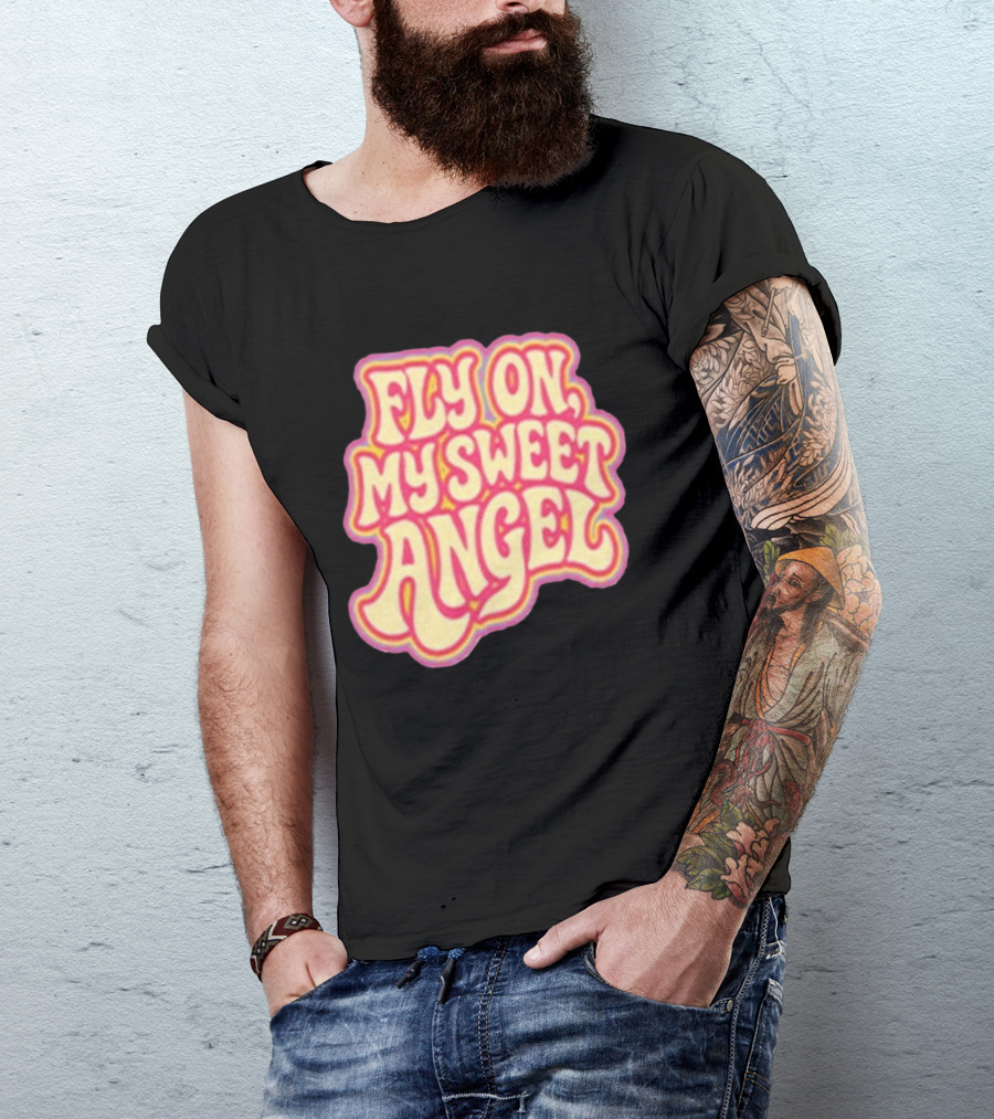 Jimi Hendrix Signed Fly On My Sweet Angel Psychedelic T-Shirt