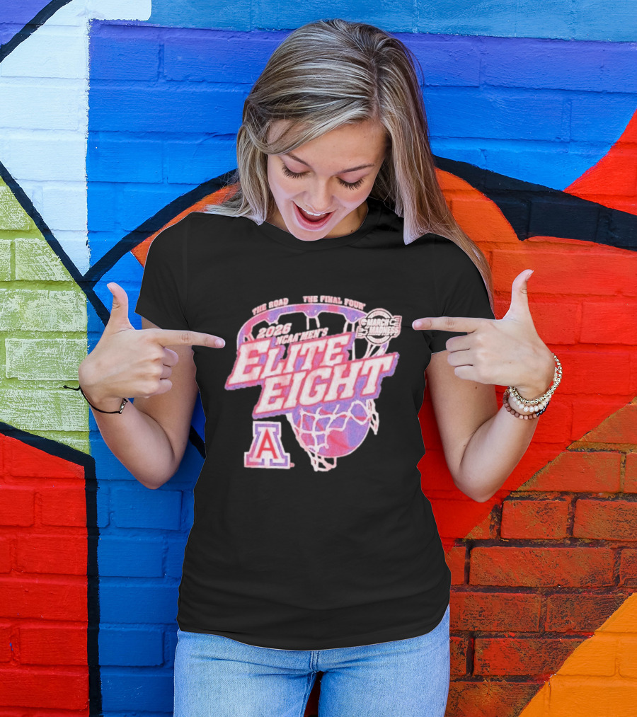 2026 NCAA Men's Elite Eight Arizona Wildcats March Madness Basketball Final Four T-Shirt