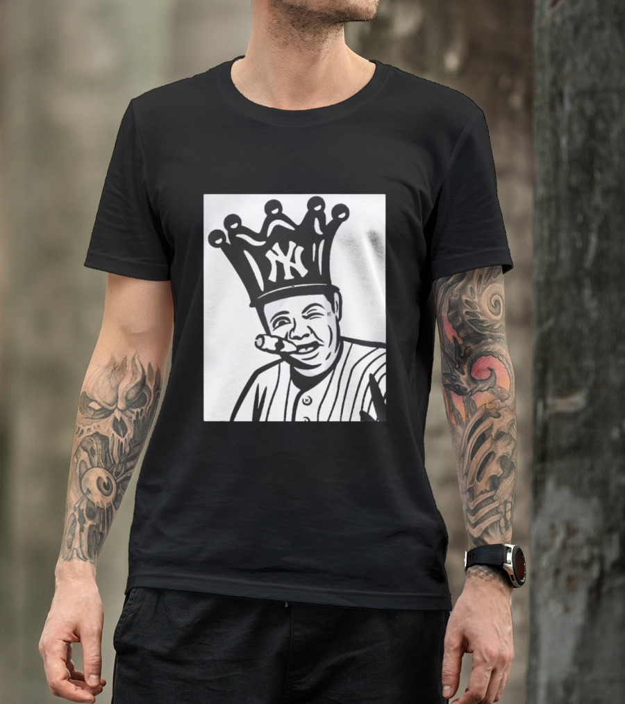 Babe Ruth Cigar Crown NY Yankees Opening Day T-Shirt