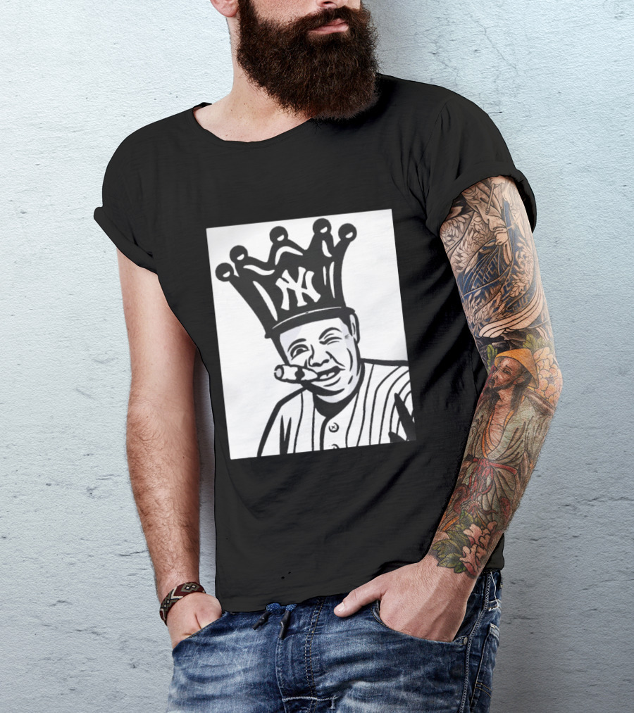 Babe Ruth Cigar Crown NY Yankees Opening Day T-Shirt