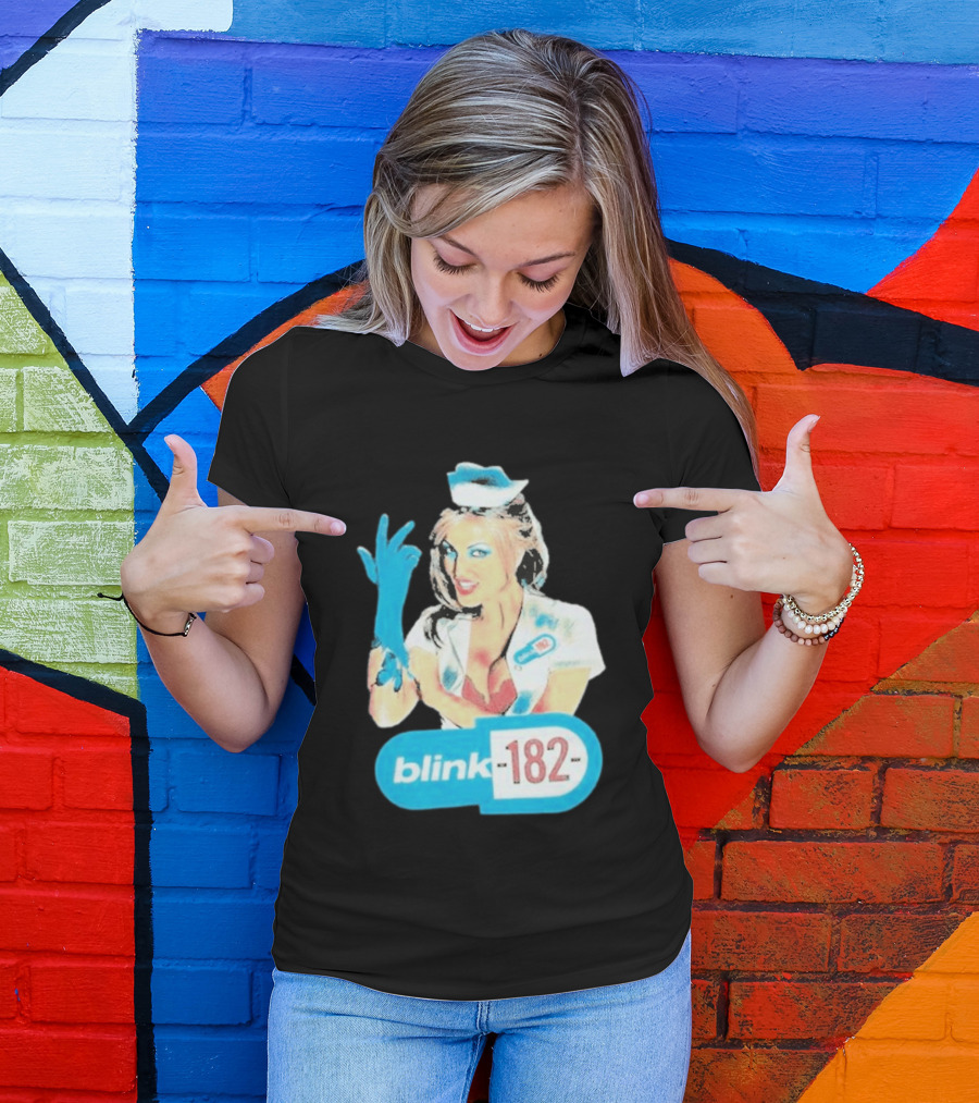 Blink 182 Enema Of The State Nurse Glove T-Shirt
