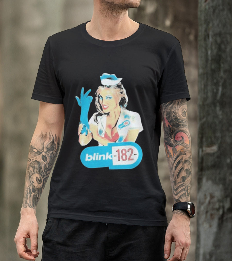 Blink 182 Enema Of The State Nurse Glove T-Shirt