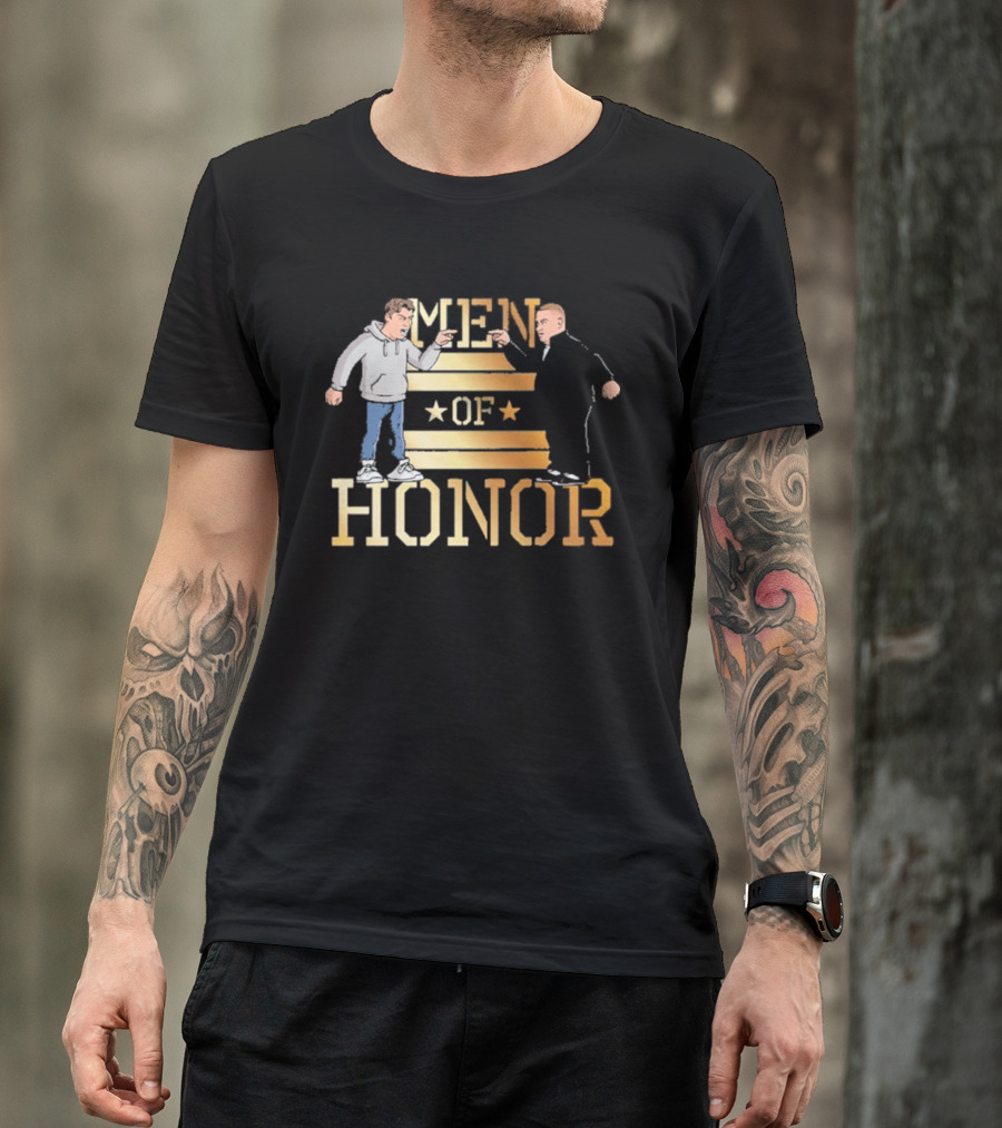 Men Of Honor Stars And Stripes Illustrations T-Shirt