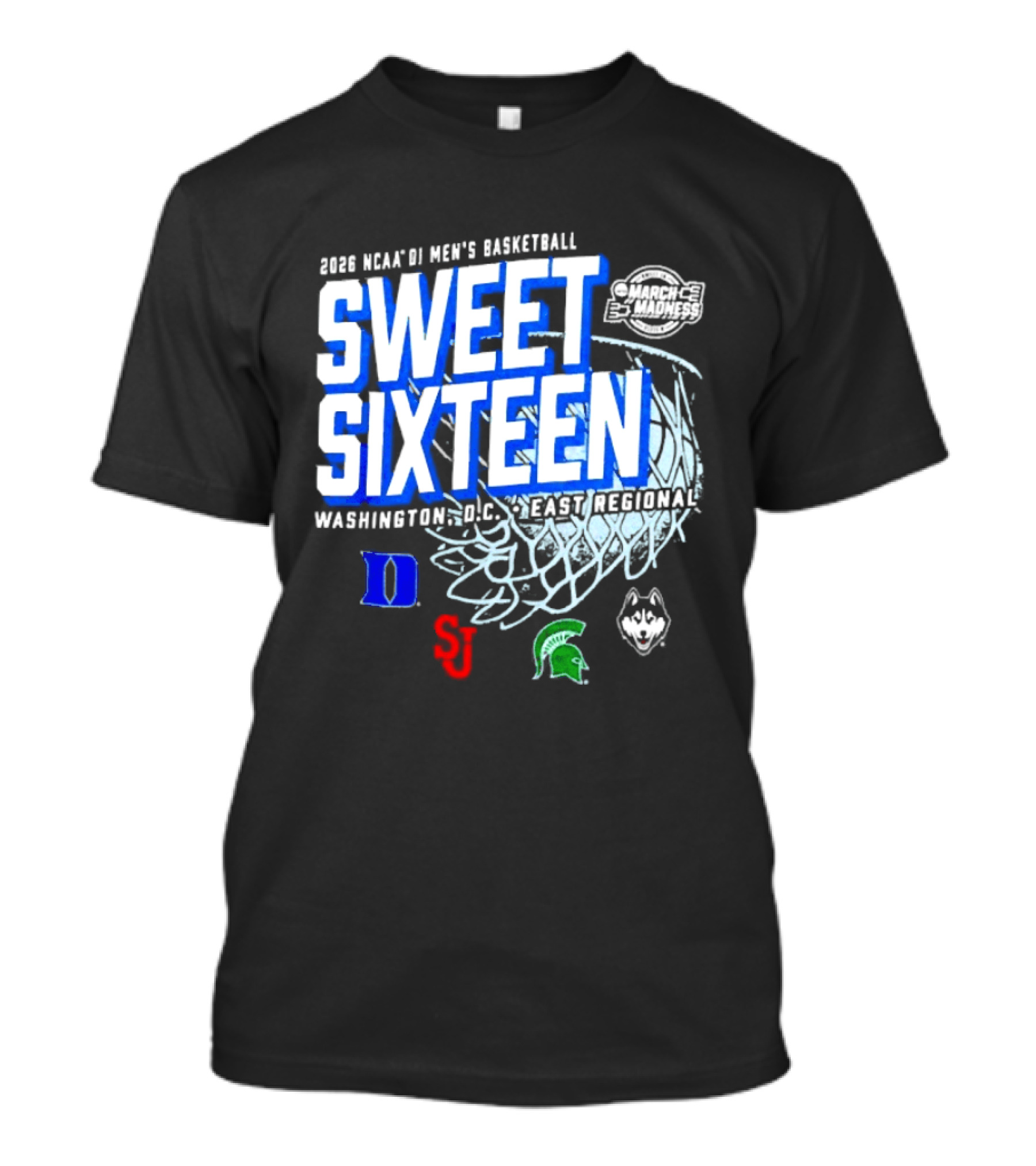 2026 NCAA Men's Basketball Sweet Sixteen Washington DC East Regional March Madness T-Shirt
