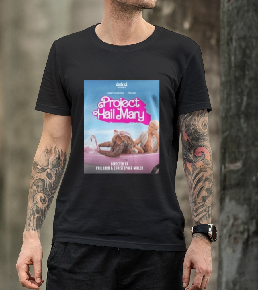 Ryan Gosling Rocky Project Hail Mary Barbie Movie Mashup Directed By Phil Lord Christopher Miller T-Shirt