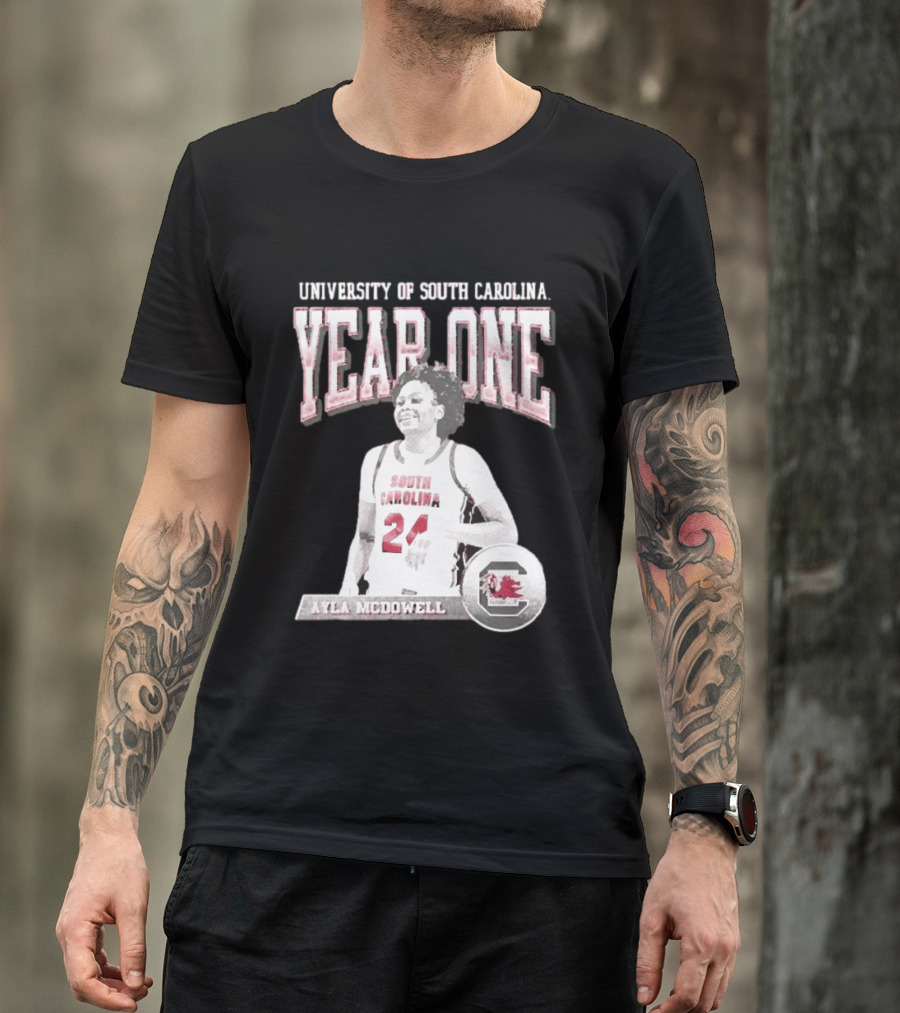 University Of South Carolina Year One Ayla McDowell South Carolina Gamecocks T-Shirt
