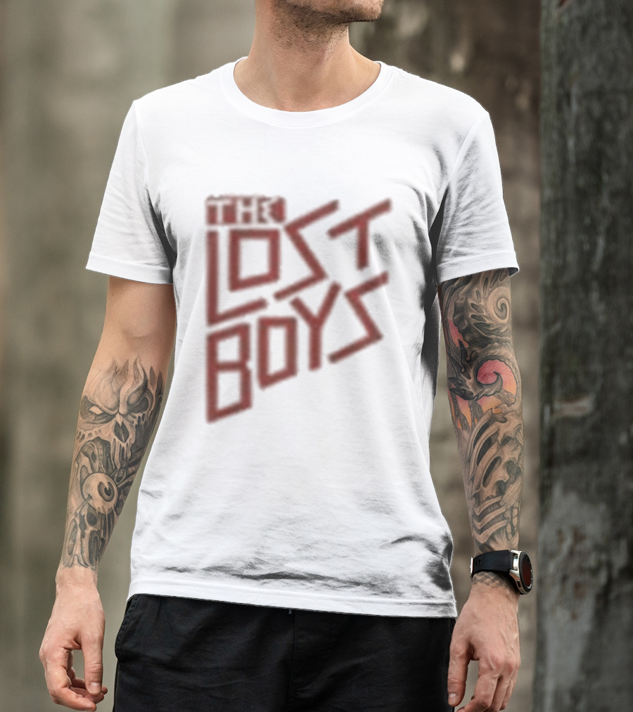 The Lost Boys Concert Crop Top 80s Retro Font T-Shirt