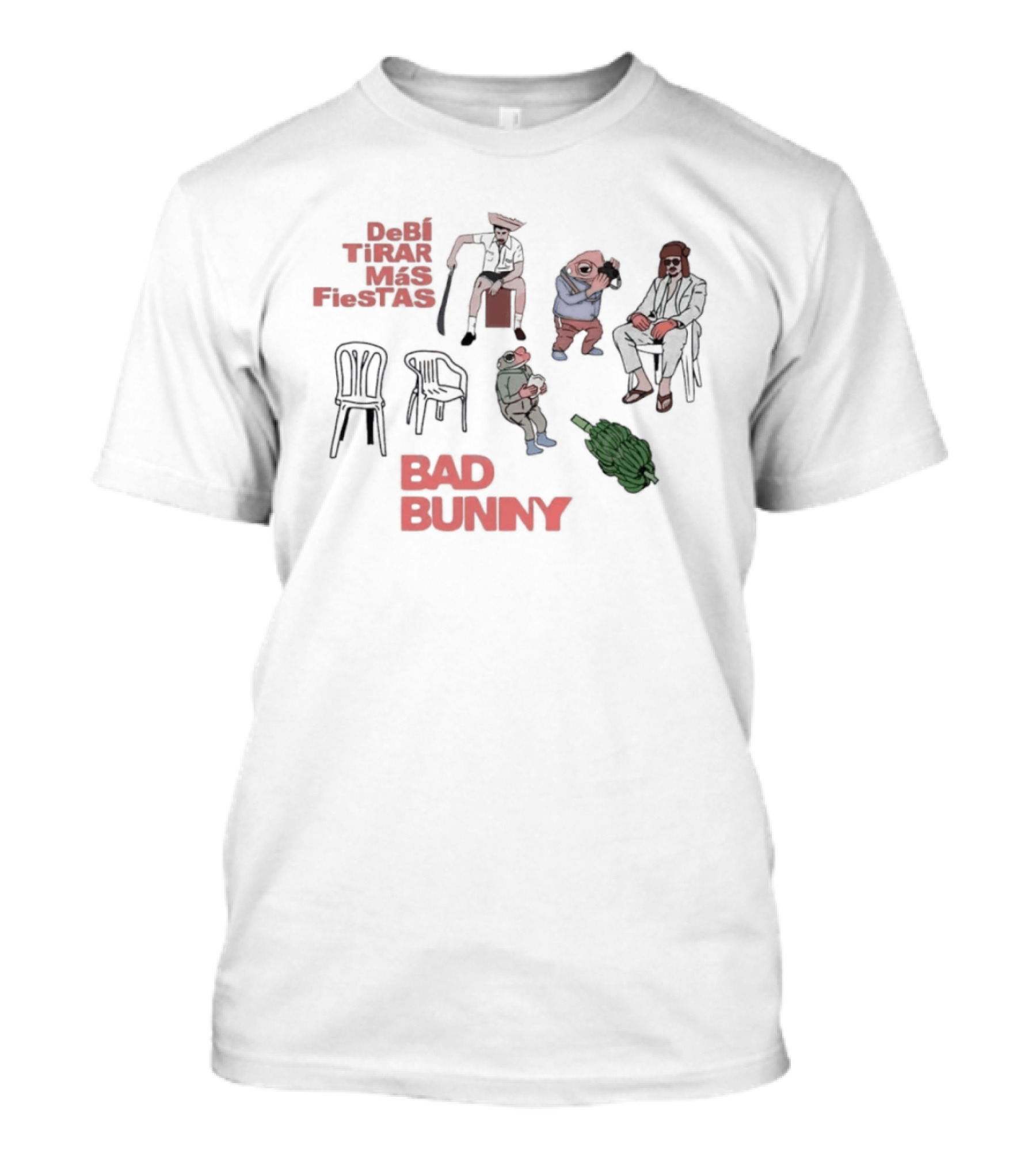 Debi Tirar Mas Fiestas Bad Bunny Chairs And Figures T-Shirt