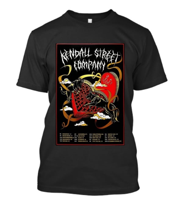 Kendall Street Company 2026 Lovers Tour Dates And Cities T-Shirt