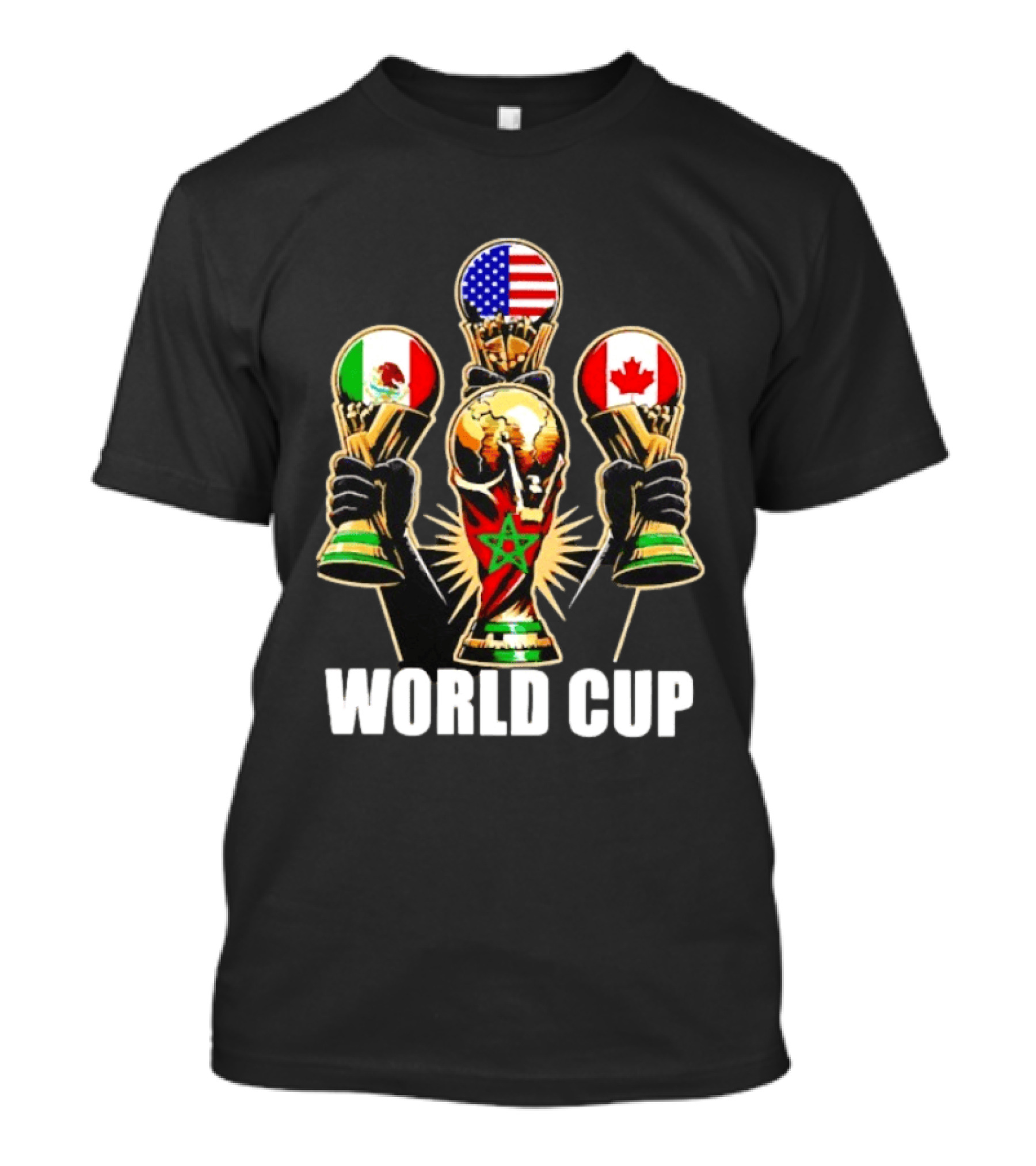 FIFA World Cup 2026 Host Nations USA Mexico Canada Trophy Celebration T-Shirt