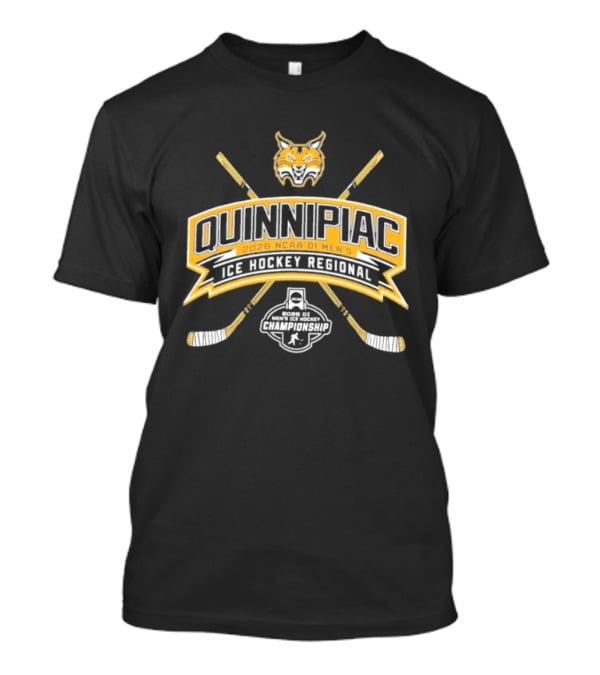 Quinnipiac Bobcats 2026 NCAA DI Men's Ice Hockey Regional Championship T-Shirt
