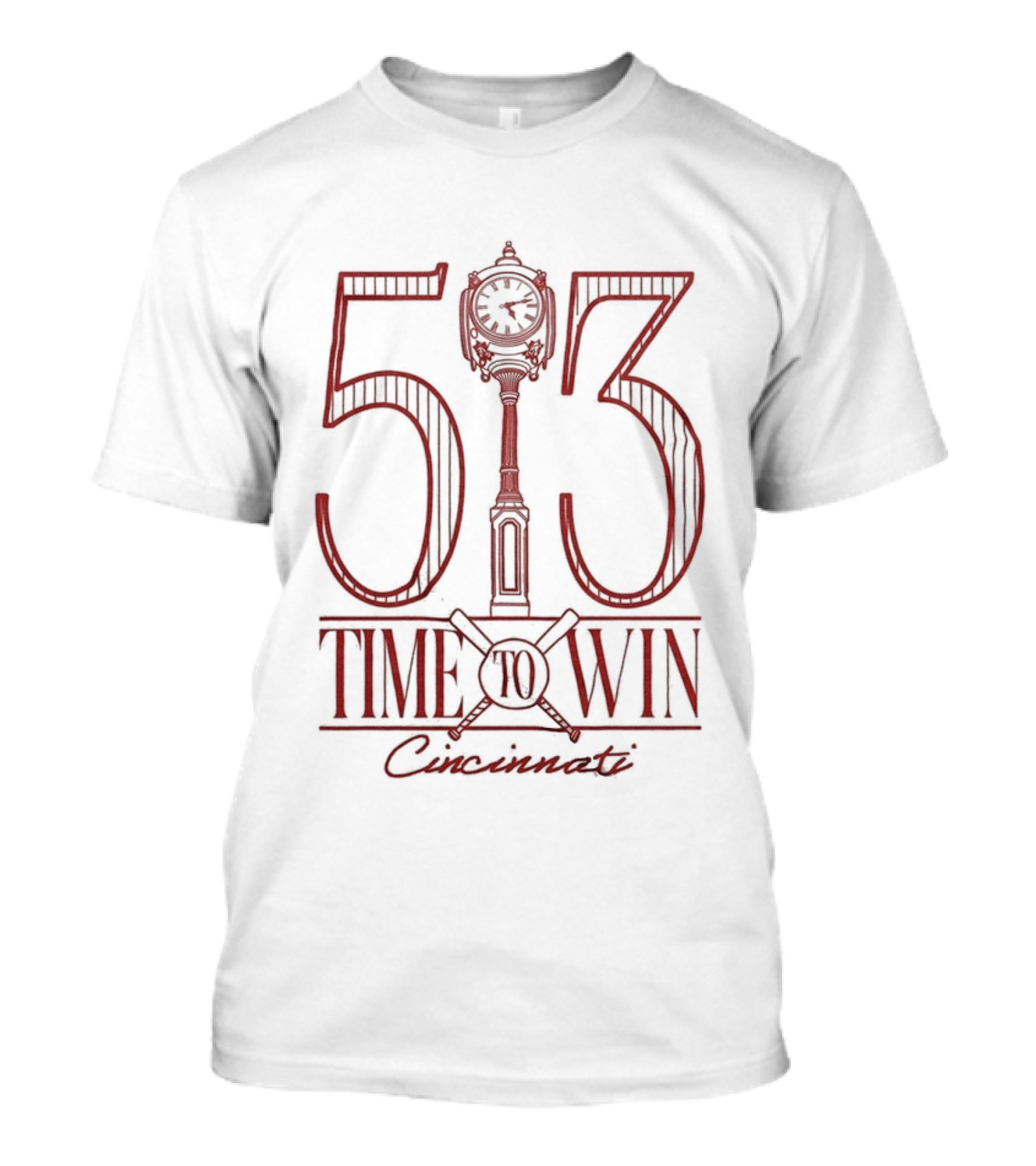 513 Time To Win Cincinnati Baseball T-Shirt